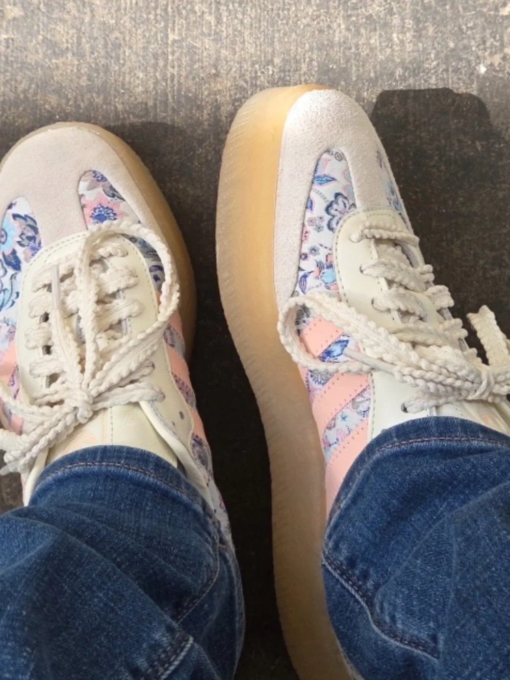 ADIDAS X LIBERTY LONDON COLLAB SAMBAE J UNISEX SIZE 7